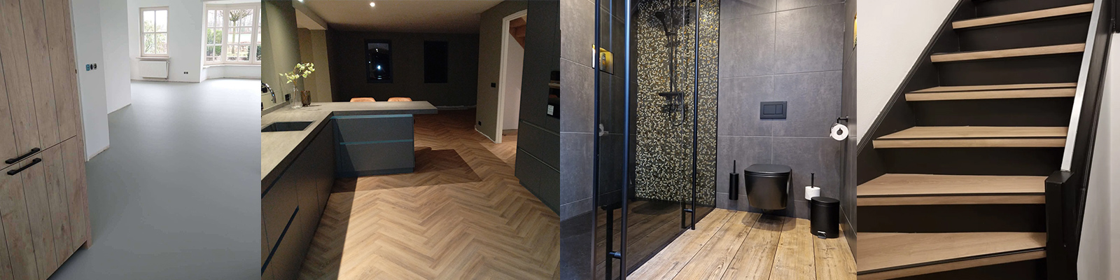 PVC-vloeren of coatingvloer laten leggen, badkamer verbouwen en trap renovatie door bouwbedrijf Hendri Afbouw uit Twente